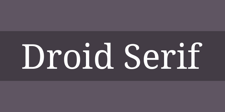 Droid Serif Italic Font APK Download for Android