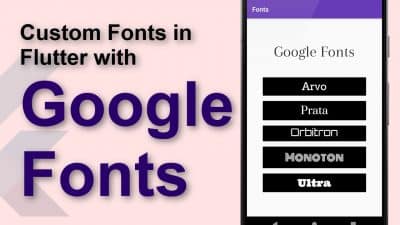 Google Fonts Flutter [Installation Guide]