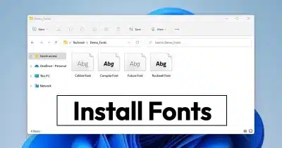How to Install Fonts on Windows