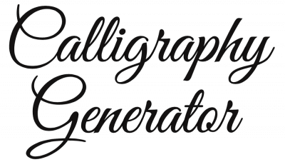 Calligraphy Font Generator
