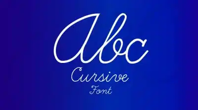 cursive-font