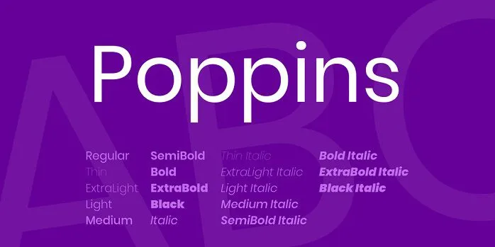 Google Fonts Poppins