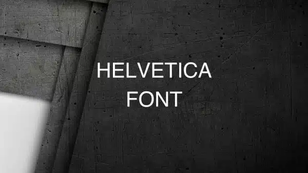 Helvetica Font Dafont