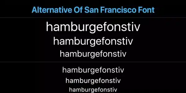 San Francisco Font Google Fonts