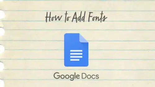 Google Docs Add Fonts