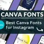 Best Canva Fonts for Instagram