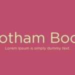 Gotham Book Font Adobe