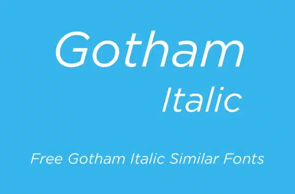 gotham-book-italic