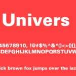 Univers Font Adobe