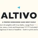 Altivo Medium Font