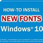 Windows 10 Install Fonts