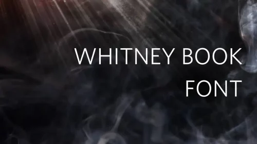 whitney-book-font-download-free