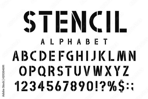 standard-stencil-font