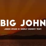 Big John Fonts Free Download